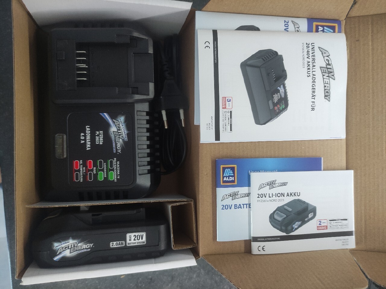 Caricabatterie Universale Activ Energy Per Attrezzi FERREX 20V E 40V | Giardinaggio E Fai Da Te - Foto 8