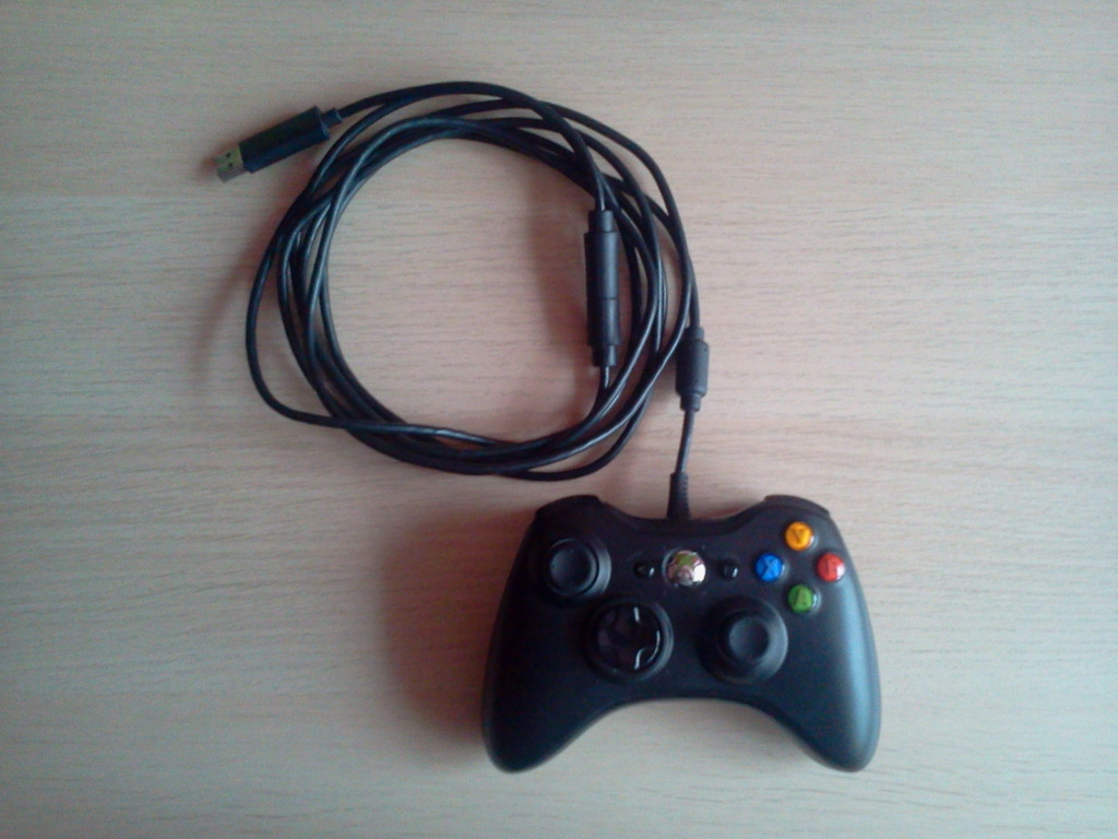 Oryginalny pad przewodowy do Xbox 360 + adapter PC Sosnowiec Kup