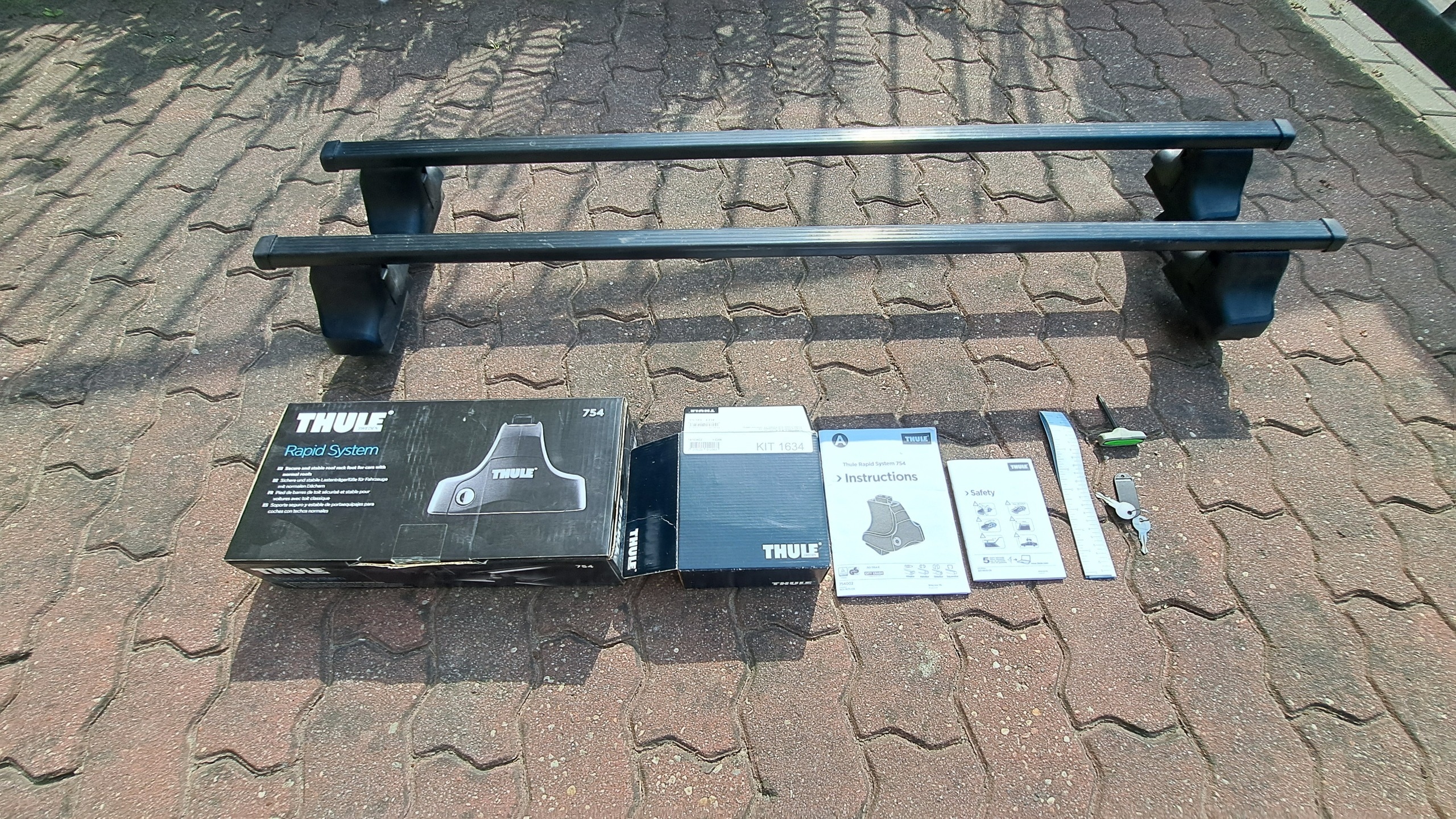 БАГАНИК НА ДАХ THULE RAPID СИСТЕМА 754 STOPY+KIT+BELKI 754+1634+7123 FOCUS 