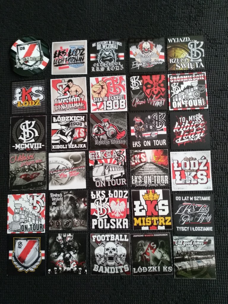 Vlepki Lks Lodz Gks Tychy Lech Okolo 150 Wzorow Kup Teraz Za 40 00 Zl Lodz Allegro Lokalnie