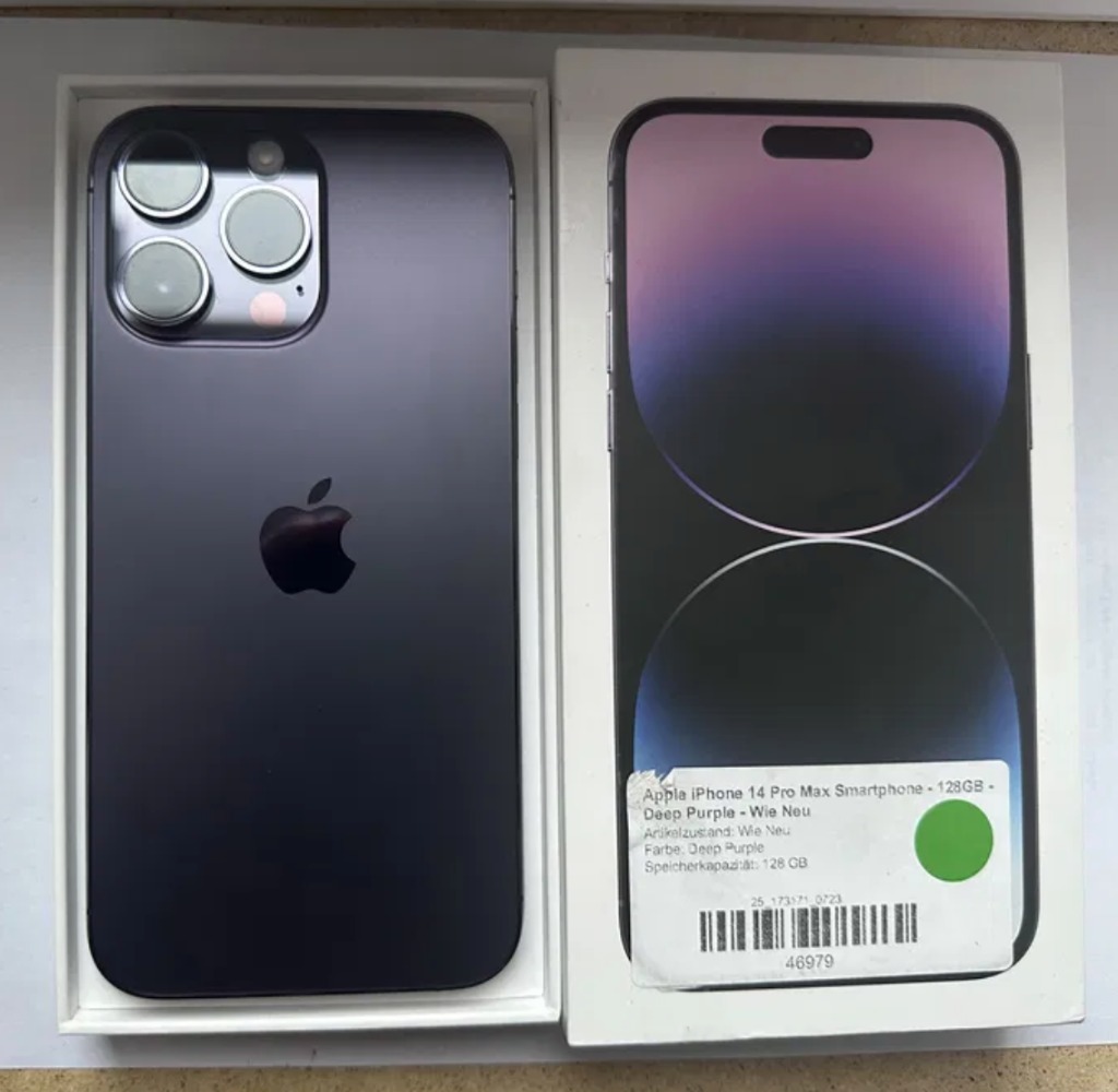Apple iPhone 14 Pro Max 128 GB Deep Purple 100 | Słupsk