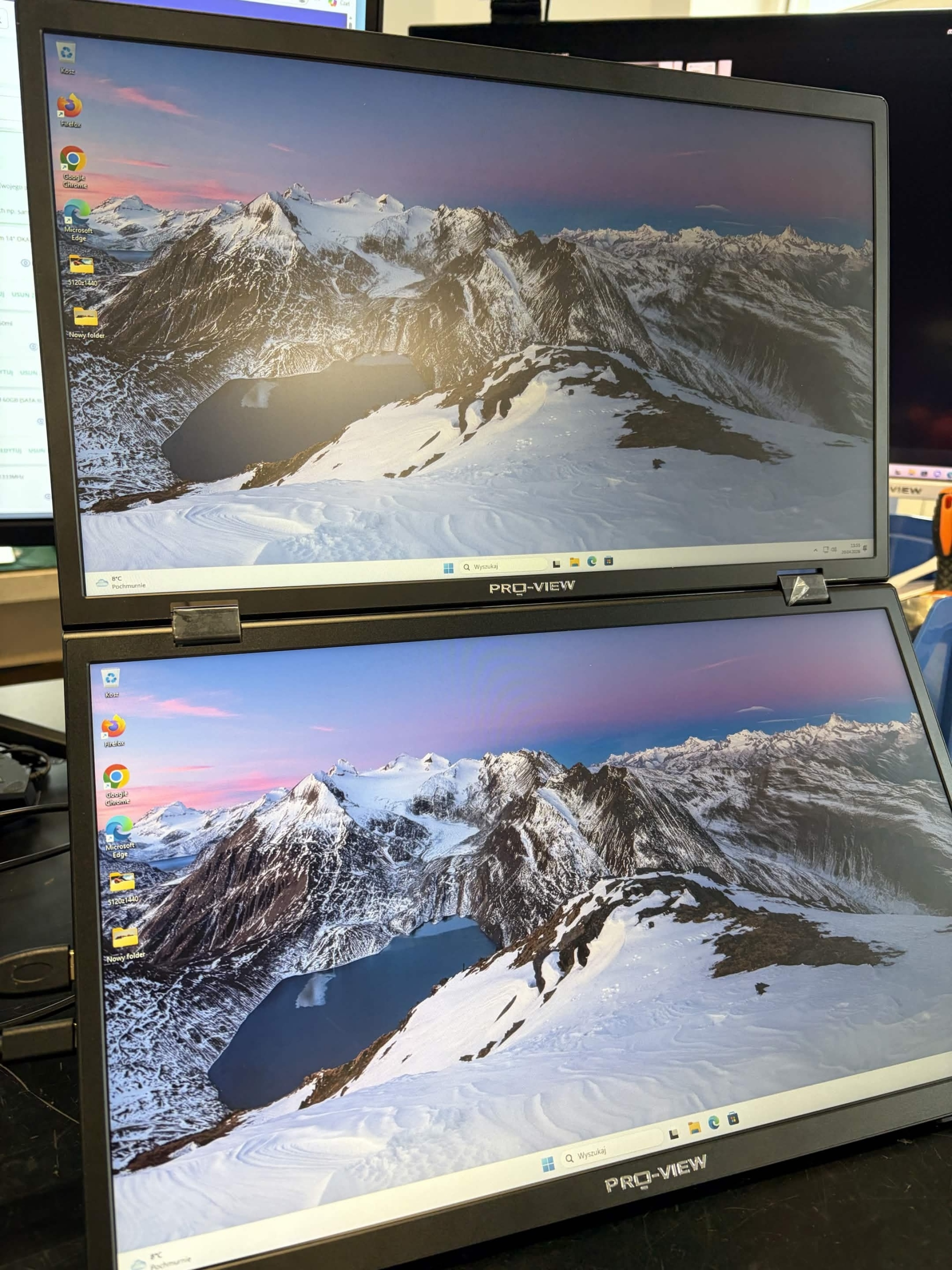 Monitor Przenośny ProView Dual Screen 15 6