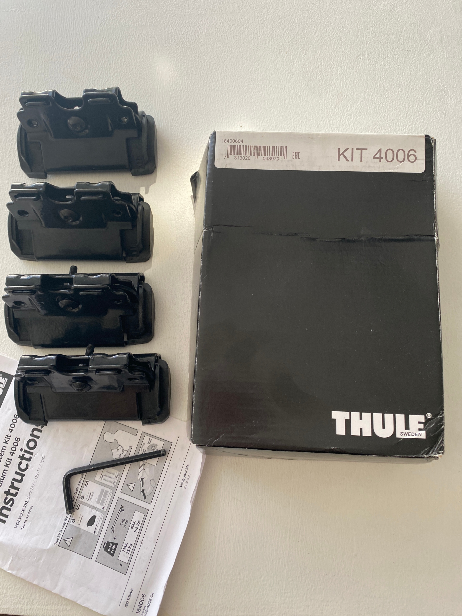 THULE RAPID СИСТЕМА НАБОР 4006 (VOLVO XC60, 5-DR SUV, 08–17) 