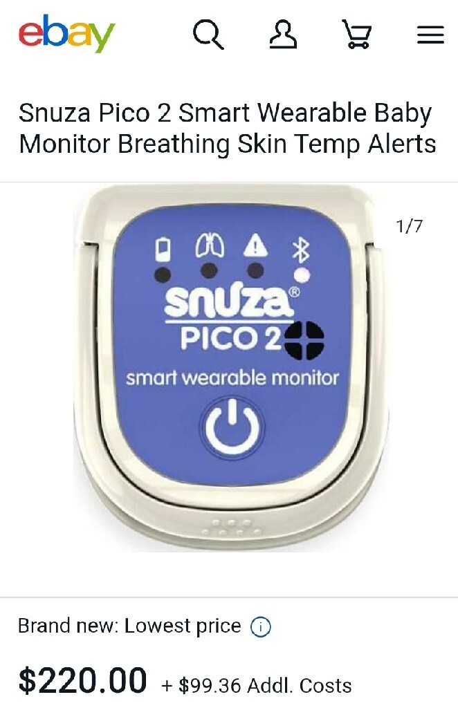 Snuza Pico 2 monitor oddechu. Nowość 2021 Warszawa Licytacja na