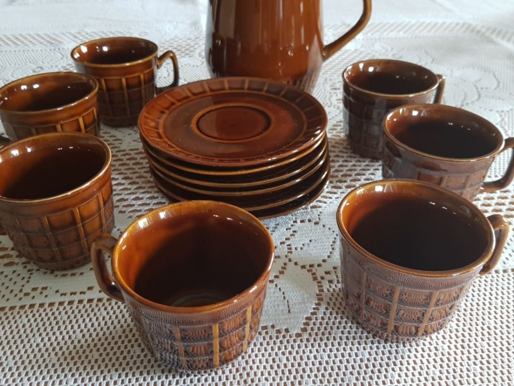 kubeczki filiżanki kamionkowe Vintage retro prl | Kielce | Ogłoszenie ...
