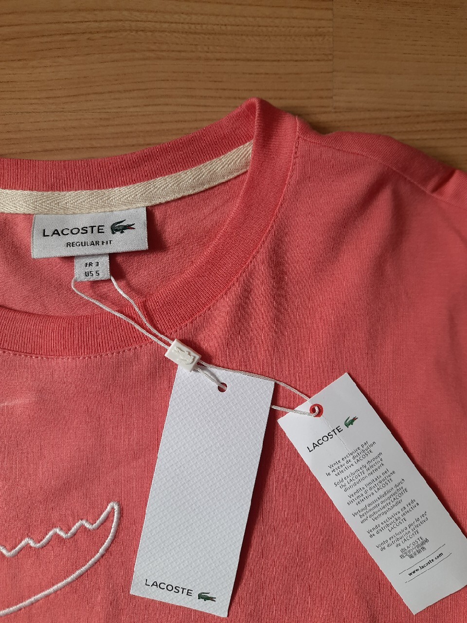 Lacoste Nowy z męski t-shirt S jasnoróżowy | Masłów Licytacja na Allegro Lokalnie