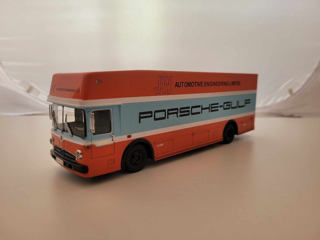 Mercedes Transporter JW Porsche GULF Racing Premium Claxxs 1 43 | Radom ...