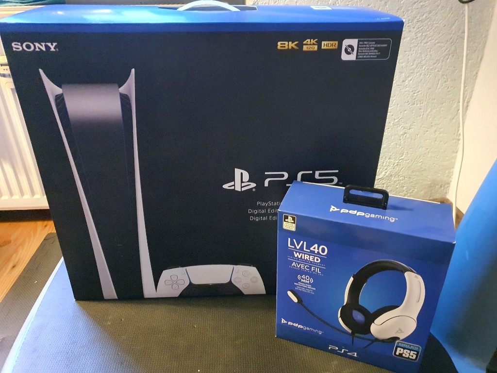 Sony PlayStation 5 Digital plus headset LVL 40 Zgorzelec Licytacja
