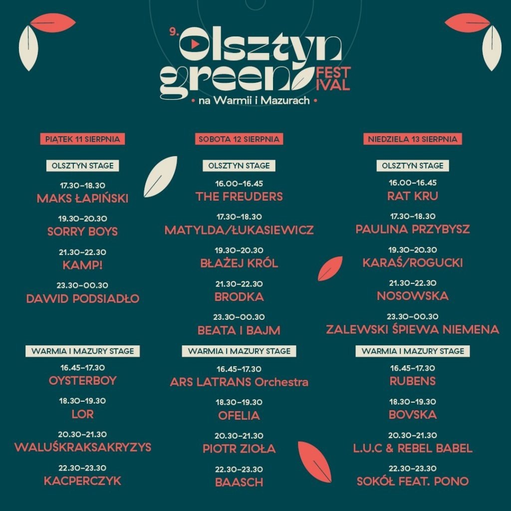 Green Festival Olsztyn 2023 bilet Kościelna Wieś Ogłoszenie na