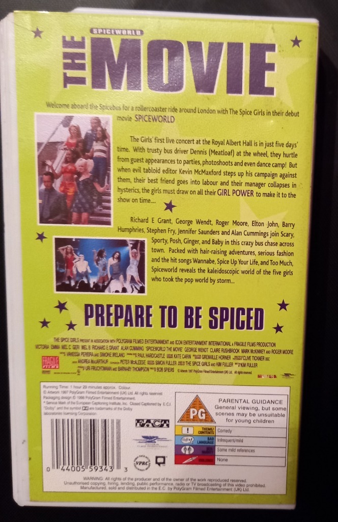 SPICE WORLD, THE MOVIE, VHS dla kolekcjonerow Sucha Beskidzka