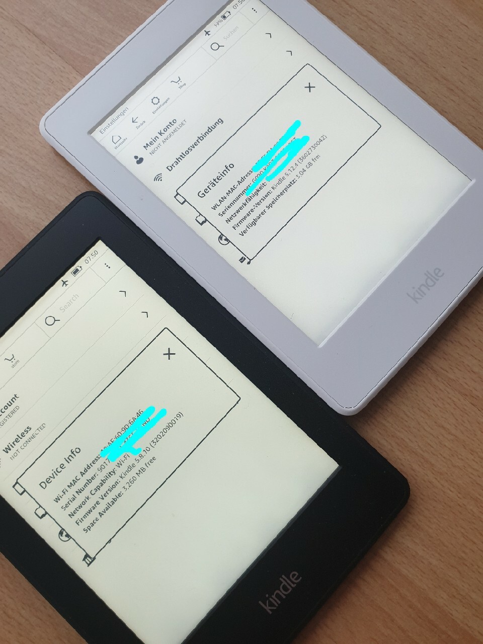 Amazon Kindle Paperwhite 3 4GB BDB FM Jailbreak München Kup teraz