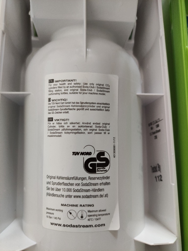 Saturator SodaStream C100 + butelka (bez zakretki) Słubice