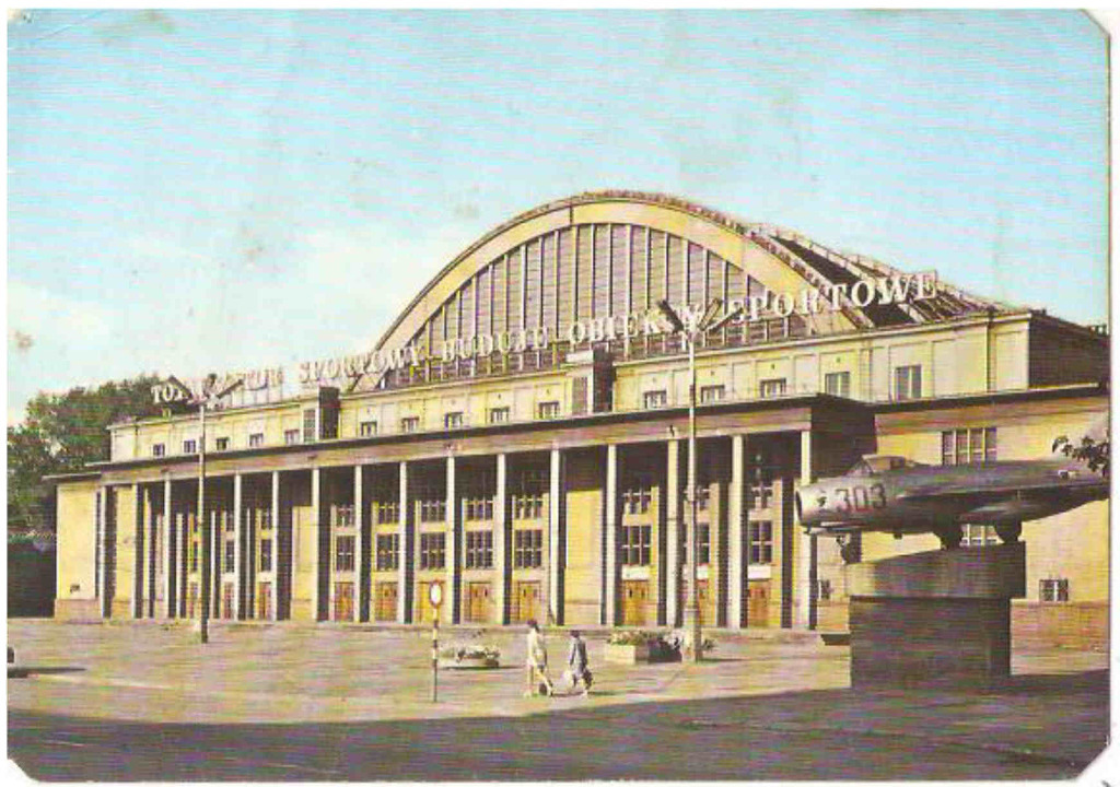 ŁÓDŻ PAŁAC SPORTOWY SAMOLOT 1975 POZNAŃ Licytacja na Allegro Lokalnie