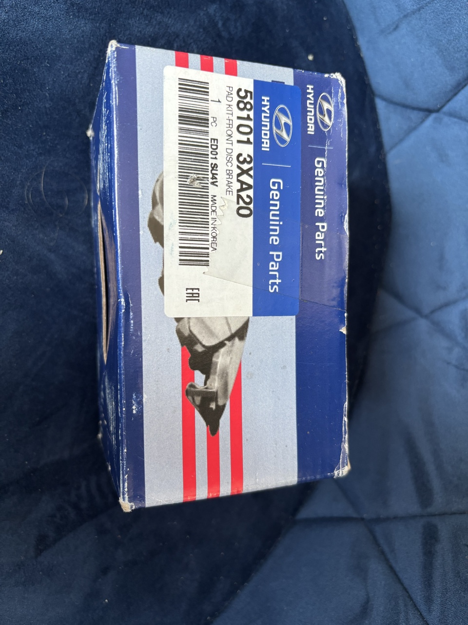 КОЛОДКИ ГАЛЬМІВНЕ ПЕРІД HYUNDAI ELANTRA 2011-2015 OE 58101 3XA20 