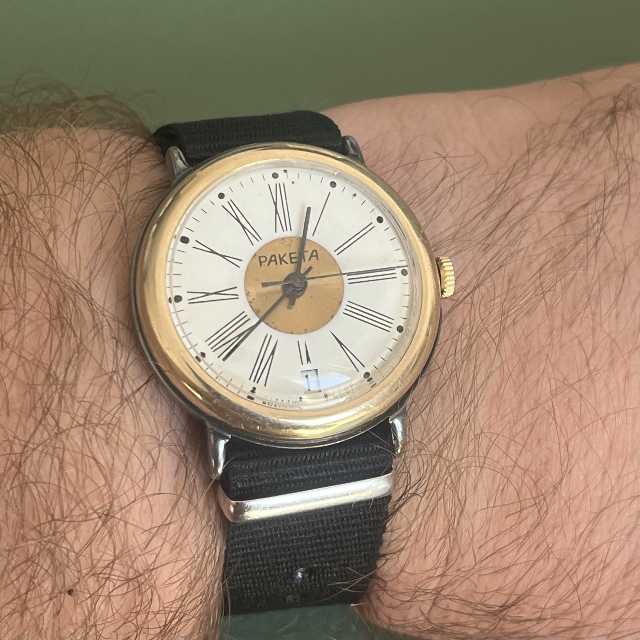 Raketa ワールドタイム ルネット付き 手巻き 腕時計 Zegarek raketa - Allegro Lokalnie