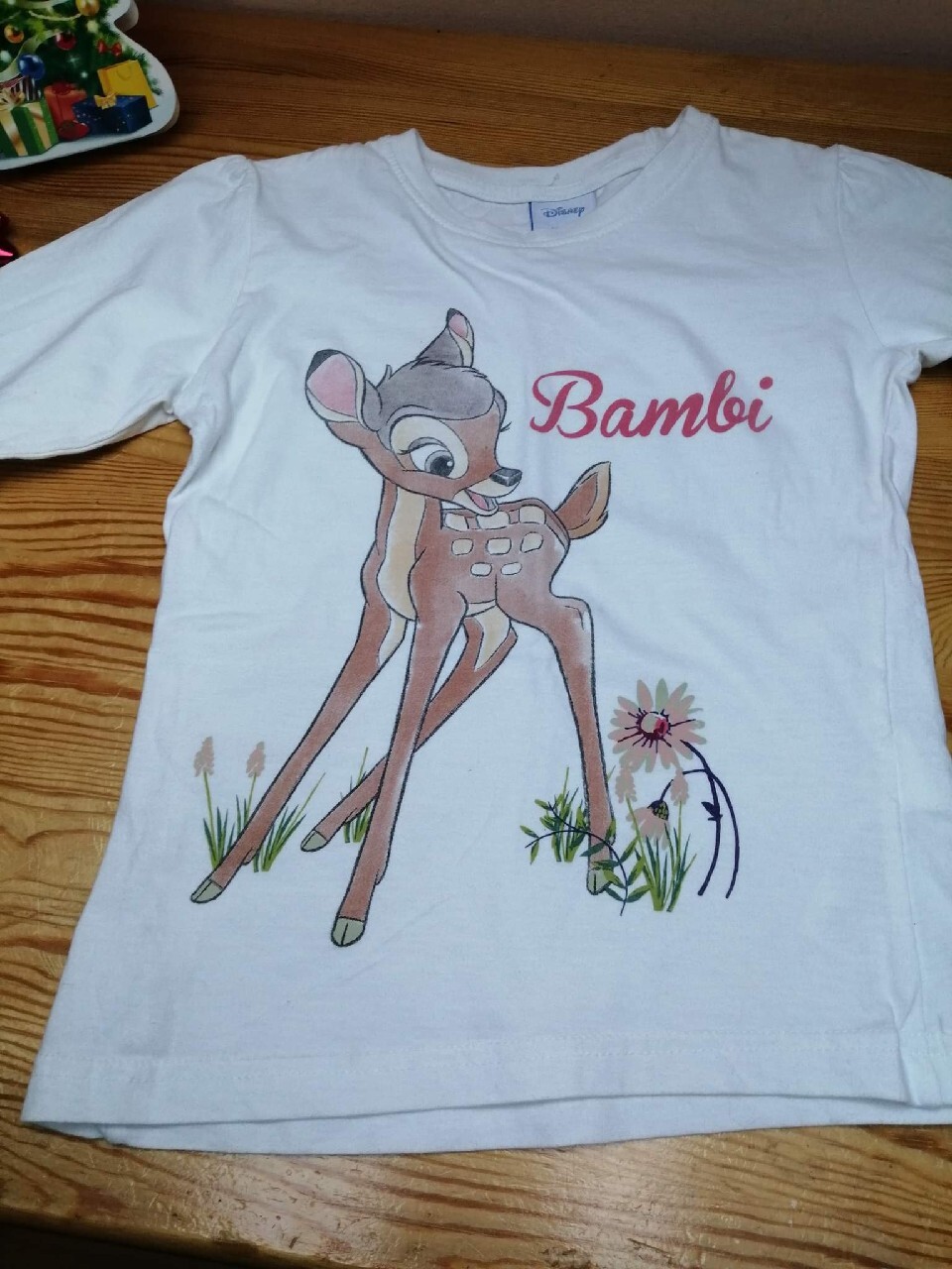 Zdjęcie oferty: Bluzka 110 116 biała Bambi sarenka 