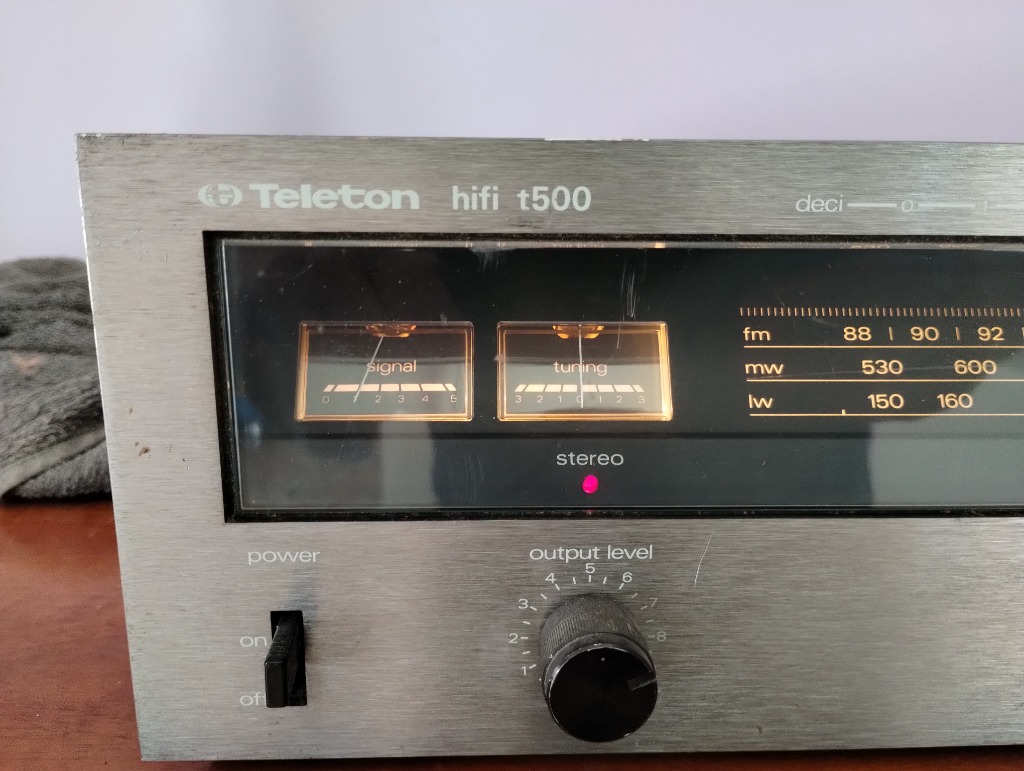 Tuner TELETON T500 FM/MW/LW Vintage Japon - Bon état Fonctionnel Garanti 3 Mois
