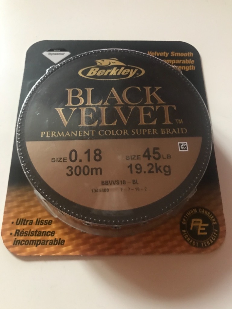 Plecionka Berkley Black Velvet 0,18mm 300m, Turek