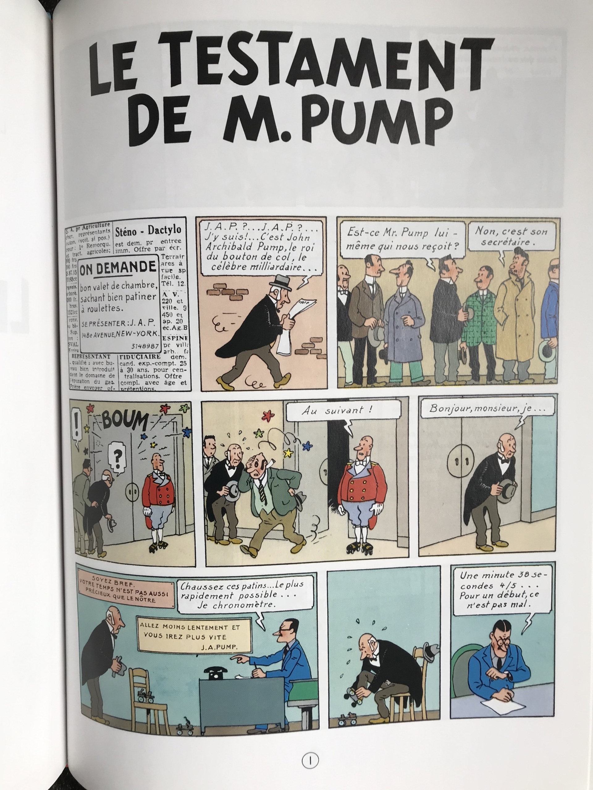 Le Testament de M. Pump komiks