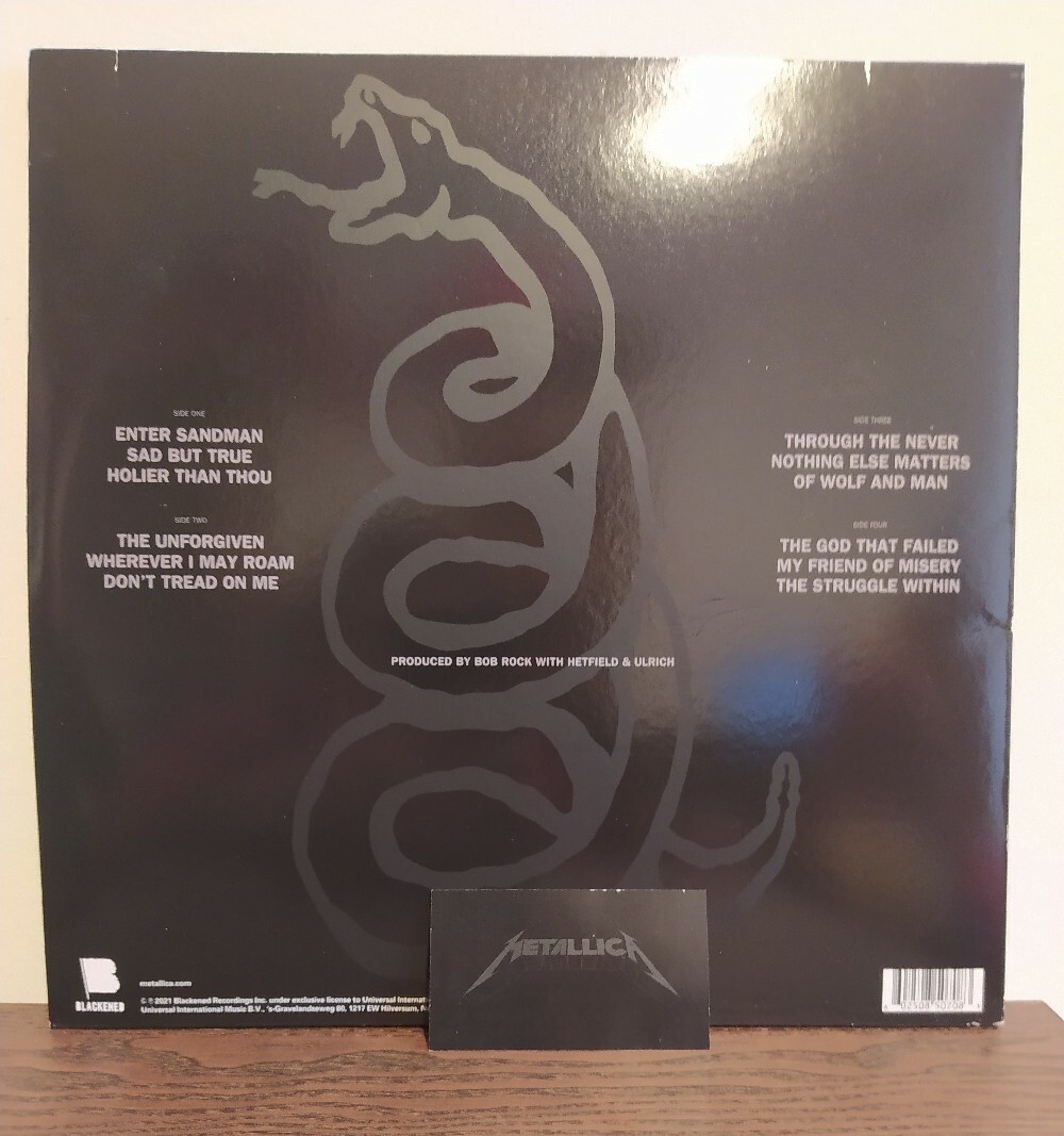 EU Original】Metallica Black Album レコード 洋楽