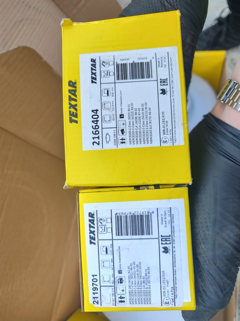 КОЛОДКИ ГАЛЬМІВНЕ ЗАД TEXTAR SLK R170 W202 W210 2119701 