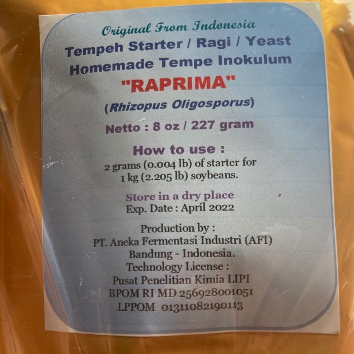 Tempeh starter pleśń kultury Rhizopus Oligosporus Warszawa Kup