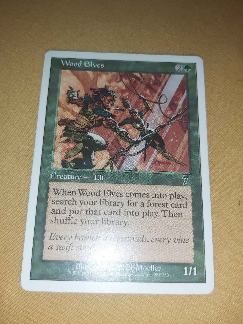Karta Wood Elves. Magic The Gathering Przemyśl Kup teraz na Allegro