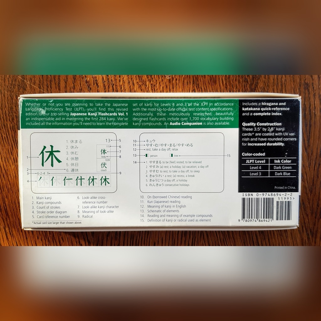 Japanese Kanji Flashcards vol 1 White Rabbit Press Łódź Kup teraz