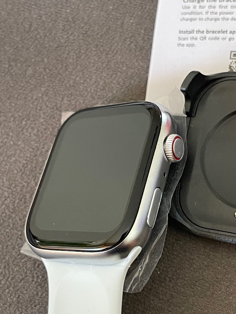 Smartwatch i8 Pro MAX jak Apple Watch 8 srebrny Białystok Kup teraz