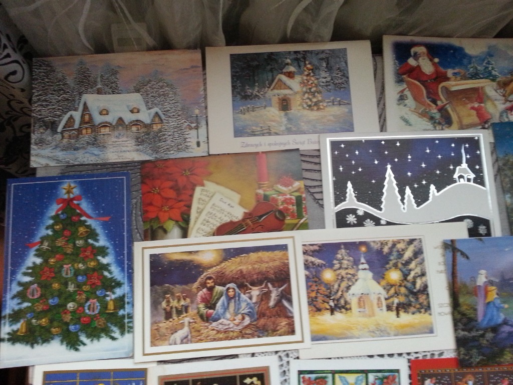 Zdjęcie oferty: kartki Świąteczne widokówki czyste  lat 1980-2010