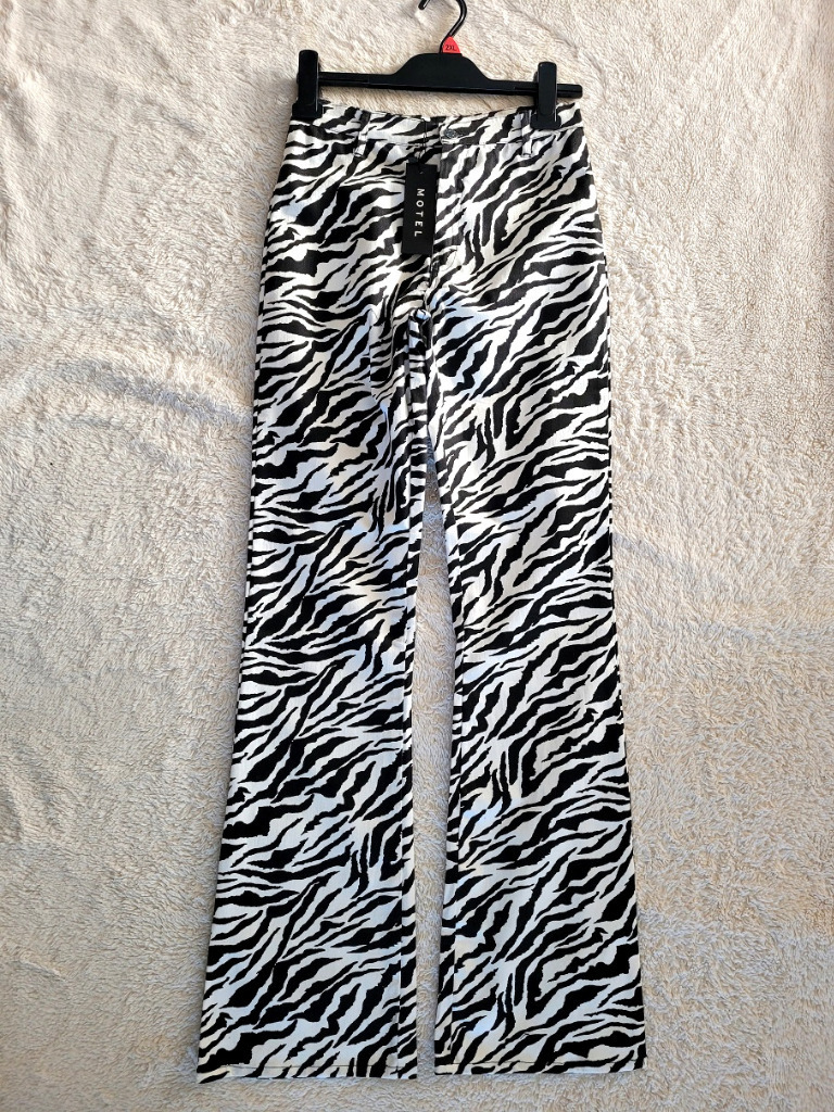 Motel jeansowe dzwony zebra 34 XS Grajewo Kup teraz na Allegro Lokalnie