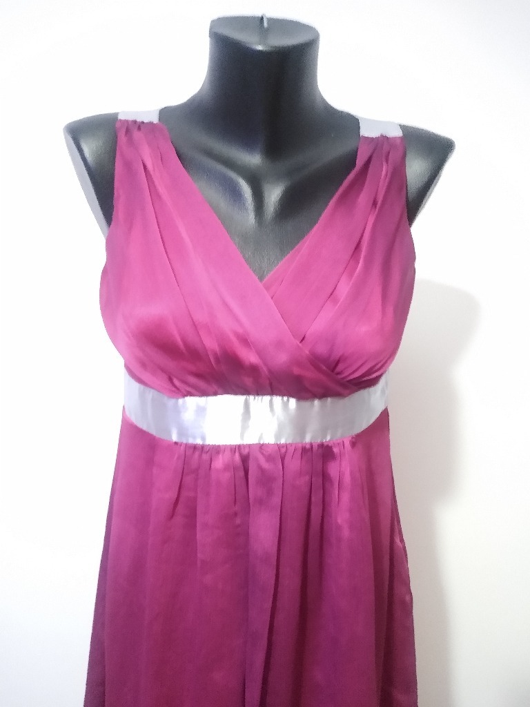 sukienka salsa 38 różowa srebrna impreza wesele Rzeszów Kup teraz