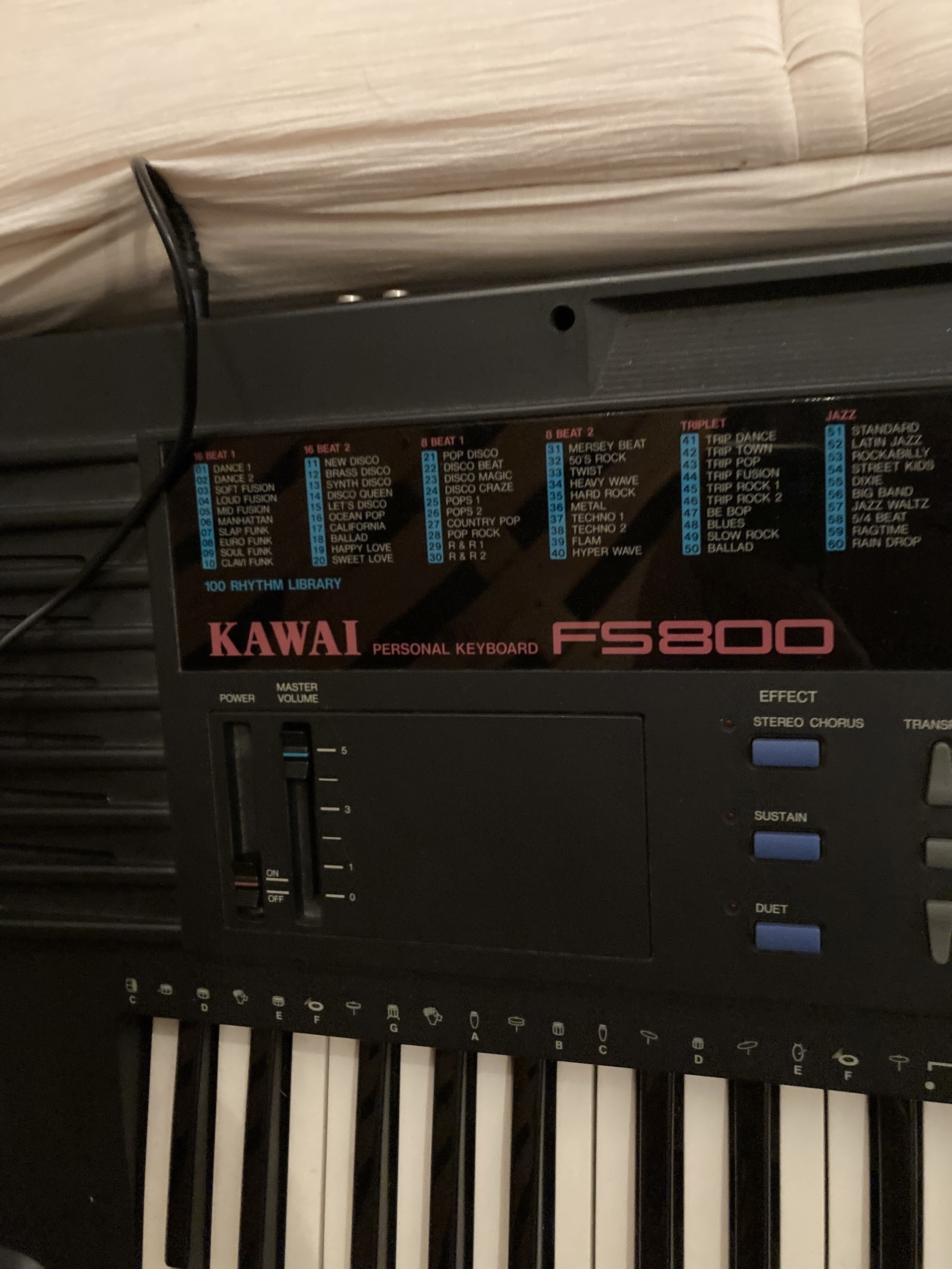 Kawai FS800 keyboard, statyw zasilacz i futerał Warszawa Ogłoszenie