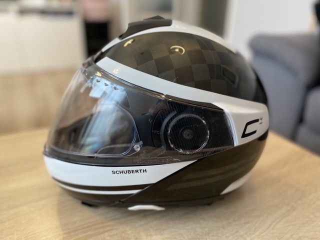 Kask schuberth c4 pro карбон tempest white roz. l Купить в Украине