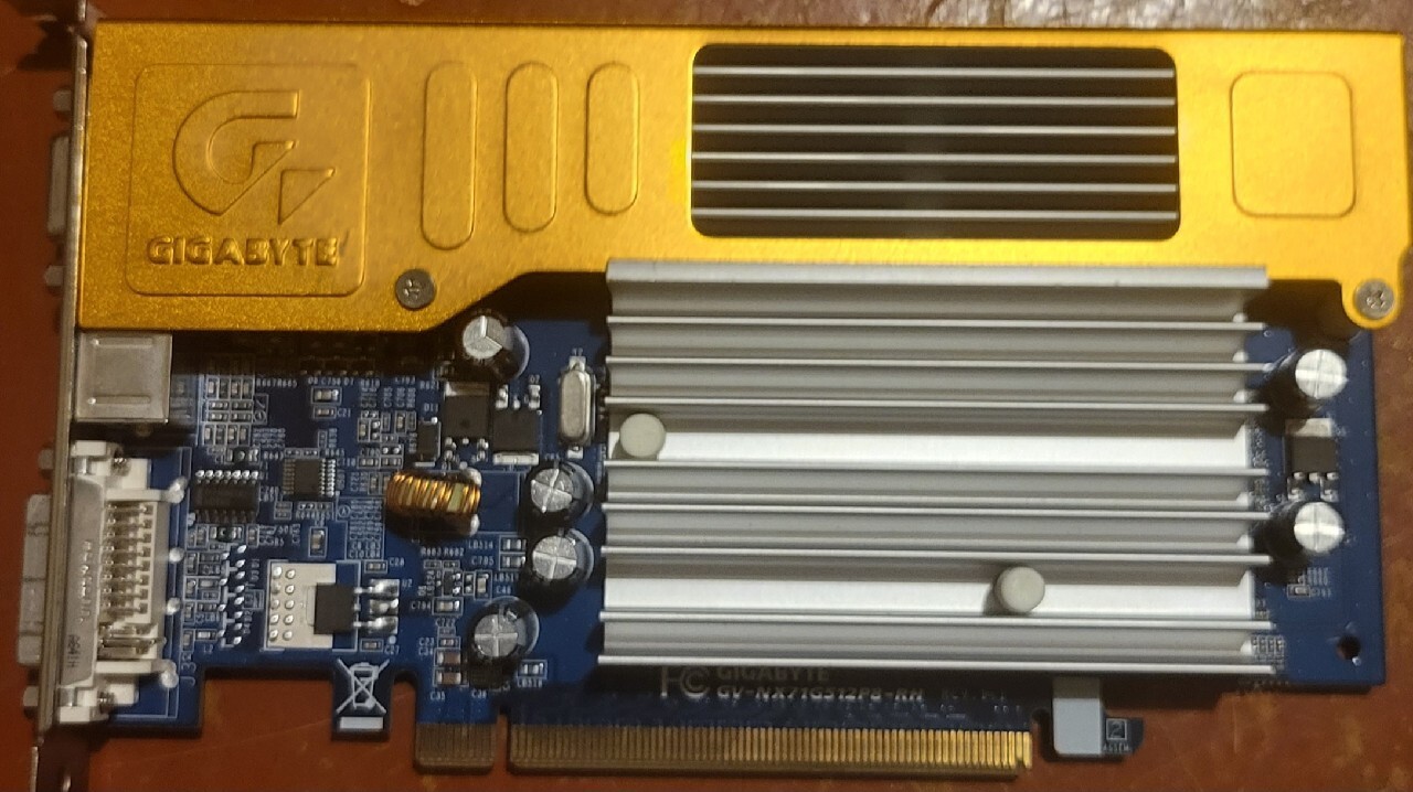 KARTA GRAFICZNA GIGABYTE GEFORCE 7100 GS 512MB PCIE SPRAWNA | Rybnik ...