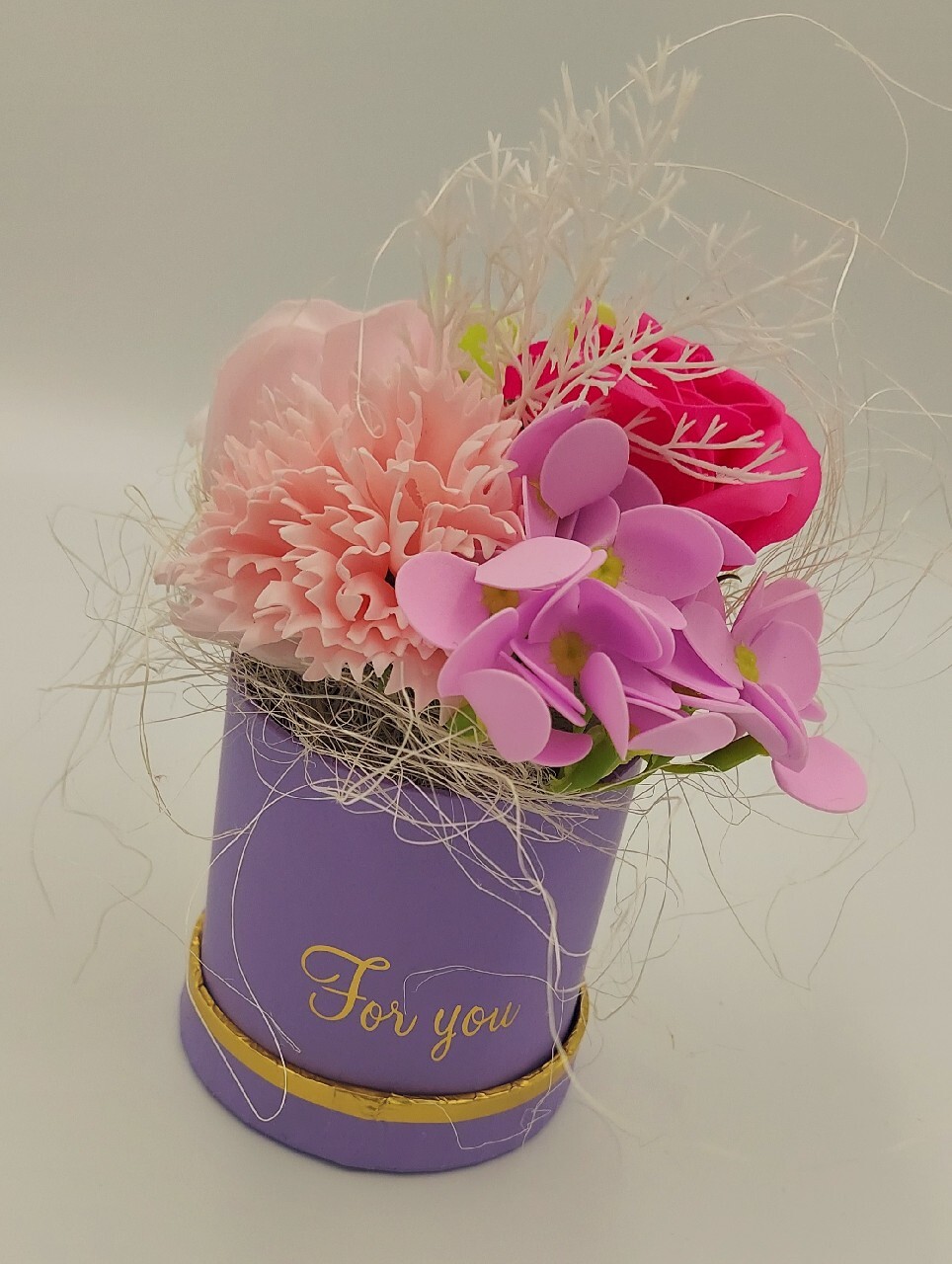 FLOWER BOX Z KWIATÓW MYDLANYCH, upominek Przedbórz Kup teraz na