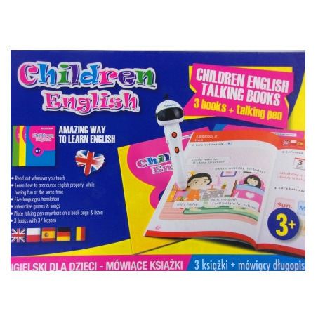 Children English - 3 książki + mówiący długopis | Krzywopłoty | Kup teraz  na Allegro Lokalnie