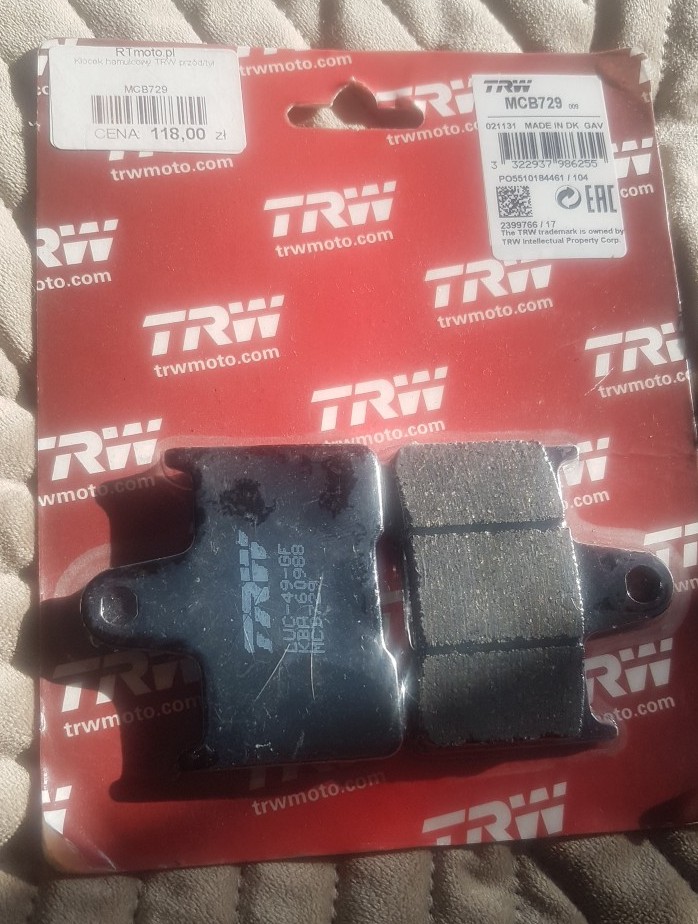 КОЛОДКИ ГАЛЬМІВНЕ TRW MCB729 