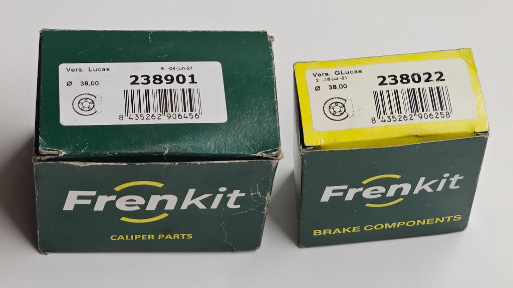 ДВА КОМПЛЕКТА DO ЗАДНІХ ЗАТИСКІВ FRENKIT 238901 I 238022 НОВЕ 