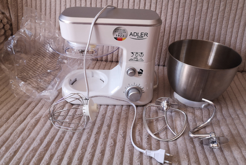 Robot Culinaire Planétaire Adler AD4216 1000W - 6 Vitesses - Bol 4L - Neuf Sous Emballage