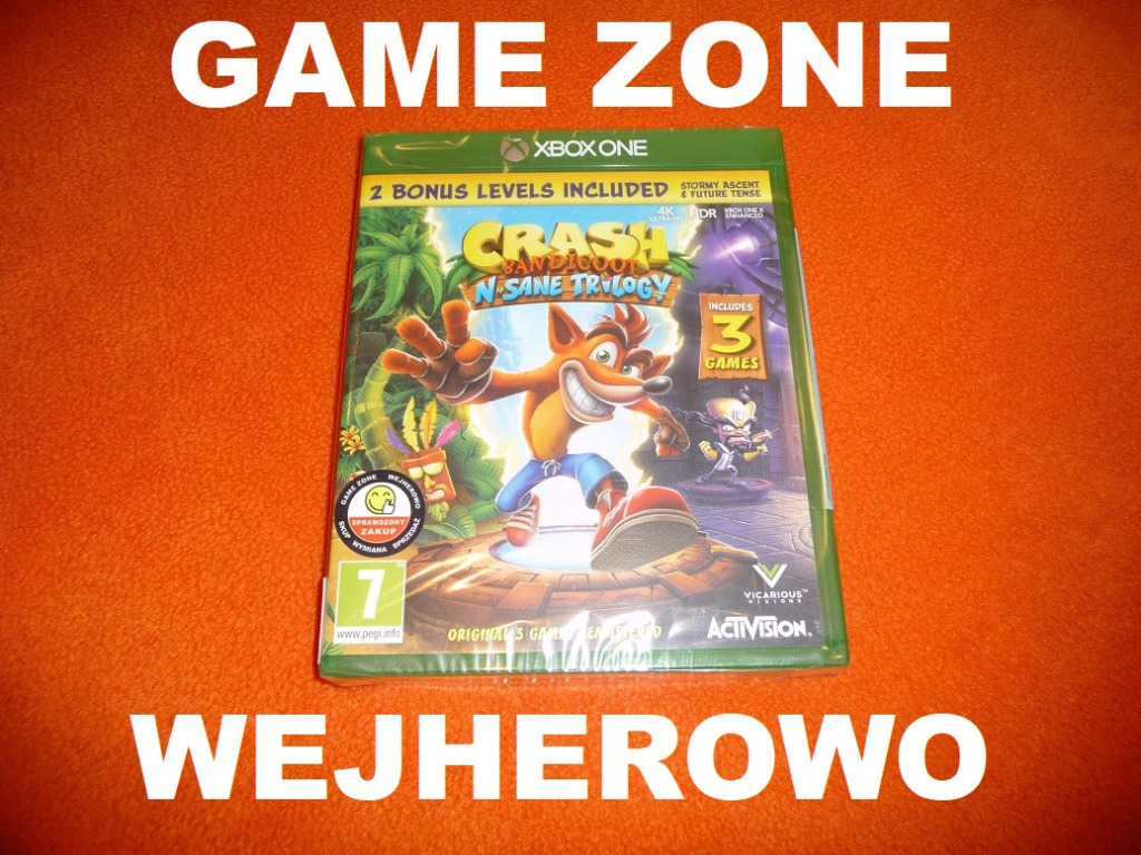 Crash Bandicoot Xbox One + S + X + Series X Wejherowo Ogłoszenie na