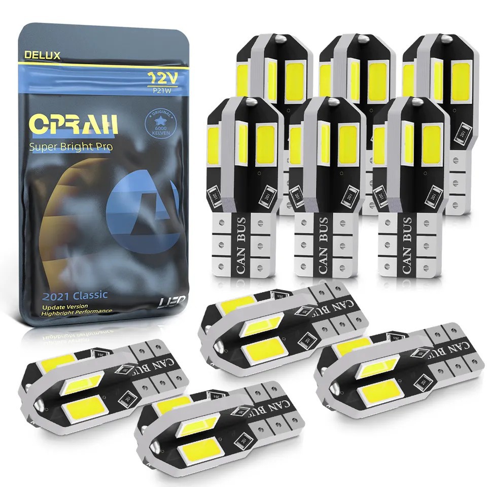 10X ЛАМПОЧКА W5W T10 8LED 5730 CAN-BUS СУПЕР СВІТЛА *°*BESTSELLER PROMOCJA*°* 