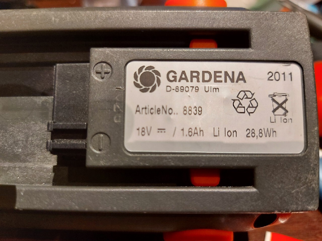 Akumulator GARDENA D89079 Ulm liion 18V 1,6Ah Czechowice