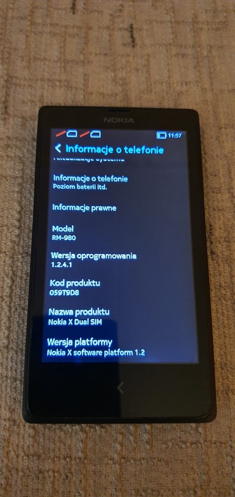 Smartfon Nokia X Rm 980 Czarna Kup Teraz Za 45 00 Zl Gdansk Allegro Lokalnie
