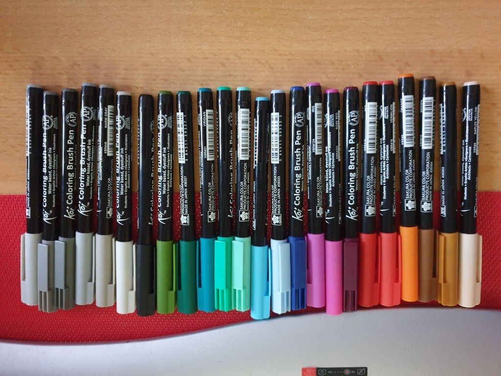 Sakura Koi Coloring Brush Pens!!! (DEMO) 