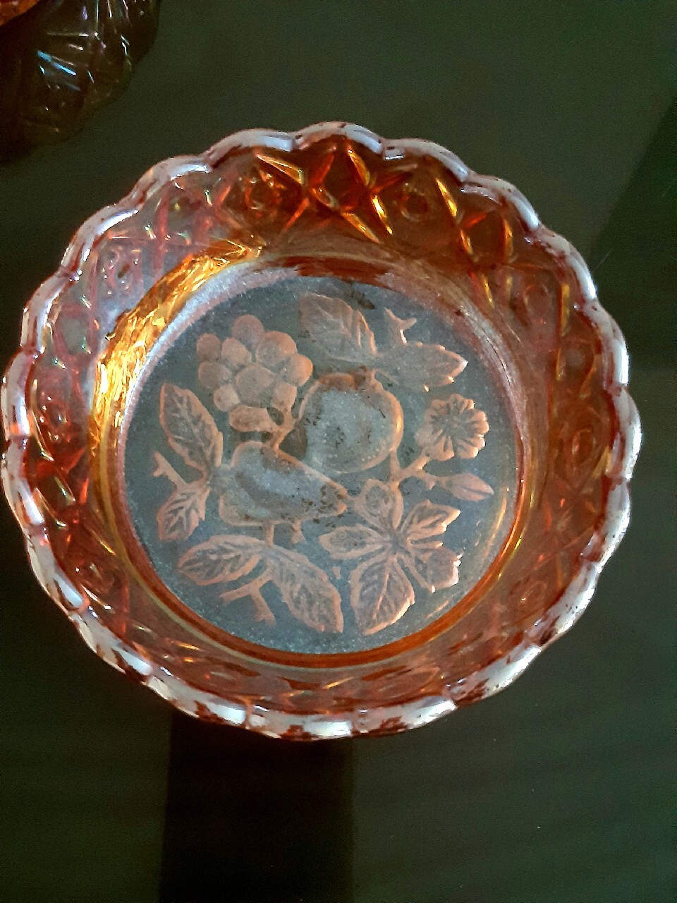 Iryzowane miseczki kompotierki carnival glass Warszawa Kup teraz na