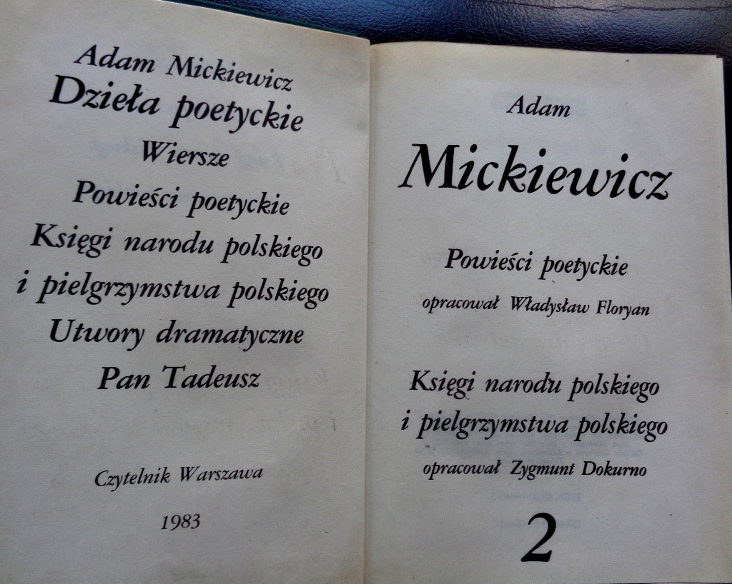 Dzieła - Adam Mickiewicz tom 1,2,4, | Łódź | Kup teraz na Allegro Lokalnie