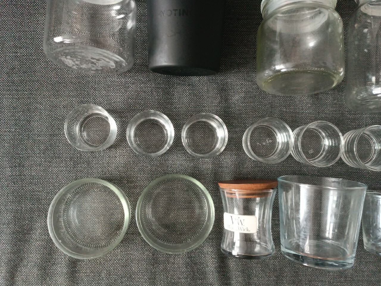 Szklane świeczniki świeczki yankee woodwick goose Wrocław Licytacja