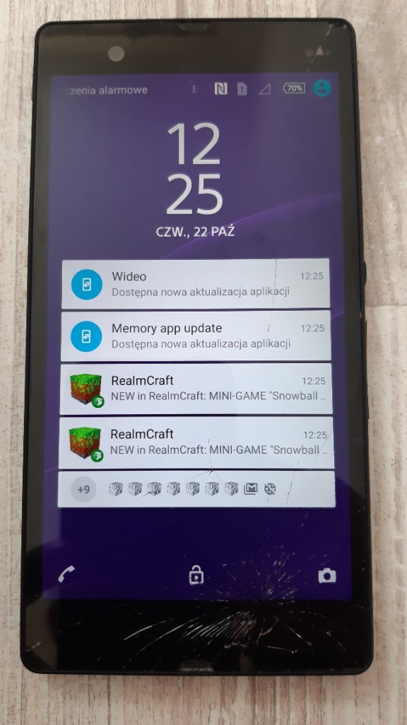Sony Xperia Z , PM-0270-BV ,uszkodzony | Katowice | Licytacja na ...