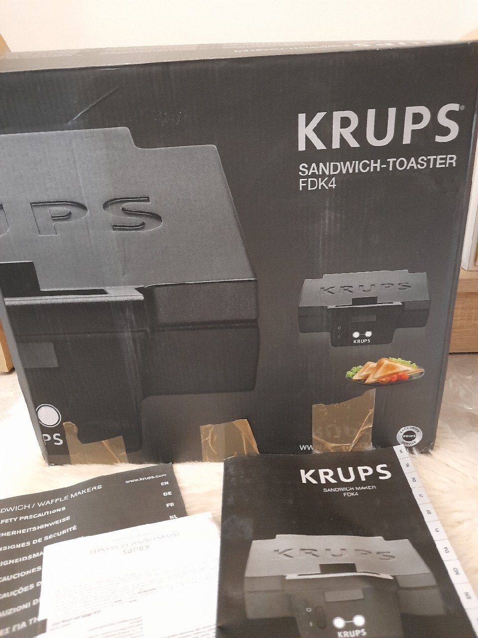 Opiekacz, sandwich, toster Krups FDK4 Blizno Kup teraz na Allegro